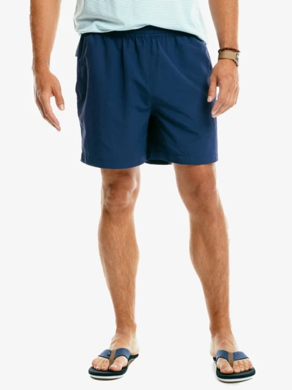 NWT Southern Tide Men's Shoreline Swim Trunks 6" inseam Nylon Navy Shorts